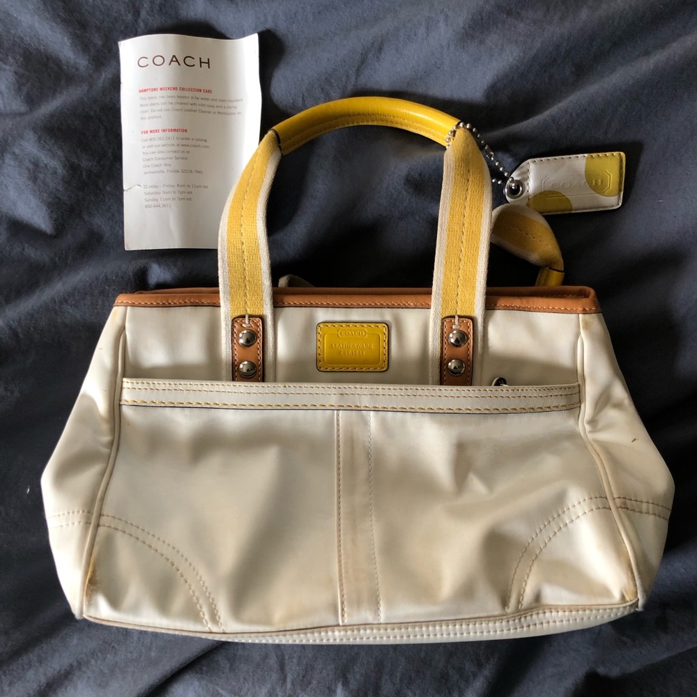 White coach purse